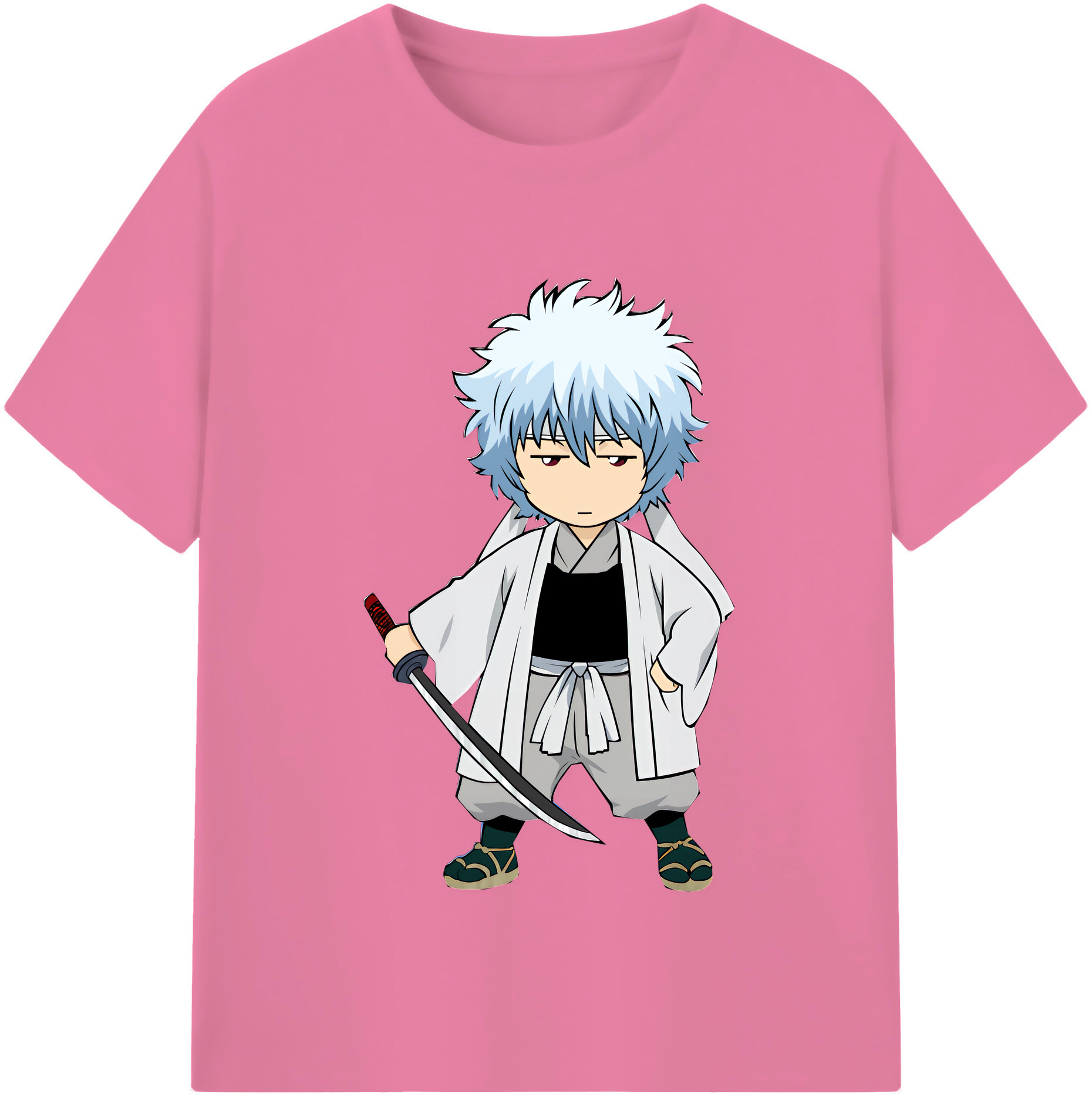 （画像用） ぎんたま 坂田銀時（さかたぎんとき） 神楽 志村新八（しむら しんぱち） GINTAMA Sakata Gintoki Kagura Shimura Shinpachi 綿100％半袖Tシャツ（フロントプリント）